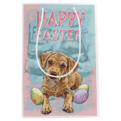 アイレデールパピーハッピーイースター ミディアムペーパーバッグ (正面)