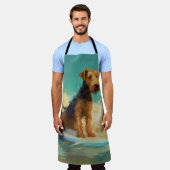 アイレデールビーチ絵画サーフィン エプロン (着用した状態)