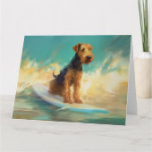 アイレデールビーチ絵画サーフィン カード (正面)