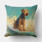 アイレデールビーチ絵画サーフィン クッション (正面)