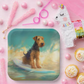 アイレデールビーチ絵画サーフィン ペーパープレート (パーティー)