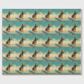 アイレデールビーチ絵画サーフィン ラッピングペーパー (フラット)