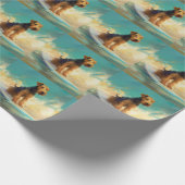 アイレデールビーチ絵画サーフィン ラッピングペーパー (角)