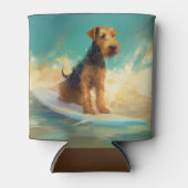 アイレデールビーチ絵画サーフィン 缶クーラー (正面)