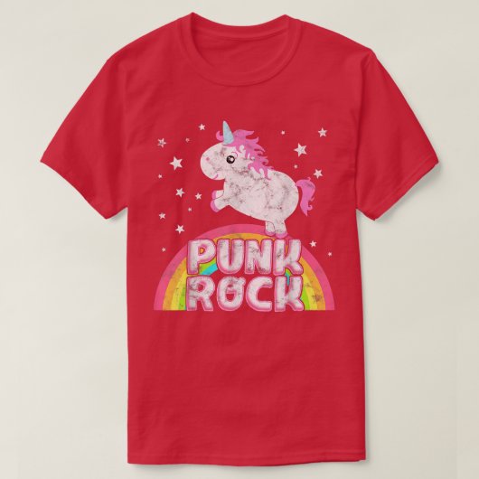 アイロおもしろいニックカッコいいユニコーンパンクロック音楽ティーフェスト Tシャツ (デザイン正面)
