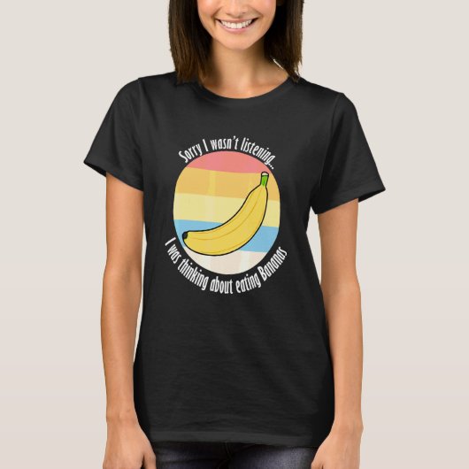 アイロニックなバナナ愛好家のための面白いフレーズ Tシャツ (正面)