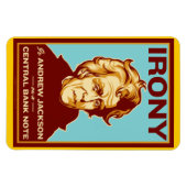 アイロニーはAndrew Jackson Premium Flexi Magnet マグネット (横)