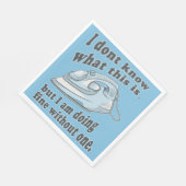 アイロンおもしろいグデザイン私はアイロン掛けを嫌う スタンダードランチョンナプキン (角)