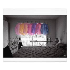 アイロンがけが部屋に色を付ける フォトプリント           