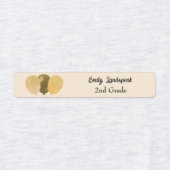 アイロンが黄色のグリッターパーティーバルーン ラベル (デザイン1)