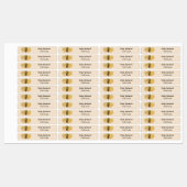 アイロンが黄色のグリッターパーティーバルーン ラベル (シート)