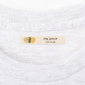 アイロンが黄色のグリッターパーティーバルーン ラベル (貼付)