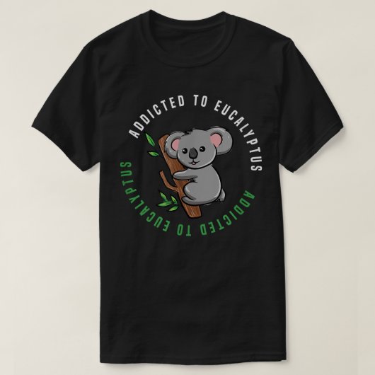 アイロンことわざユーカリプトゥスオーストラリアコアラベア Tシャツ (デザイン正面)