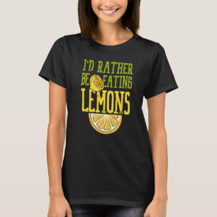 アイロンことわざ食べズレモンレモネードサマーフルーツ Tシャツ