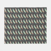 アイロンとアイロン掛けボードの家事 フリースブランケット (正面(横))