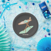 アイロンとアイロン掛けボードの家事 ペーパープレート (パーティー)