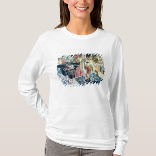 アイロンをかけている女性1912年 Tシャツ (正面)