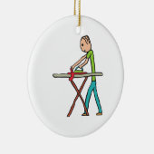 アイロンをかけること セラミックオーナメント (右)