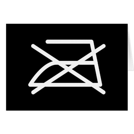 アイロンをかけるな!カード (正面横)