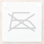 アイロンをかけるな！ ガラスコースター (裏面)