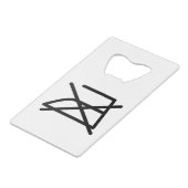 アイロンをかけるな！ クレジットカード栓抜き (裏面アングル)