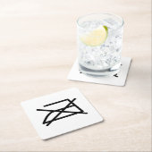 アイロンをかけるな! スクエアペーパーコースター (インサイチュ)