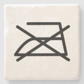 アイロンをかけるな! ストーンコースター (正面)