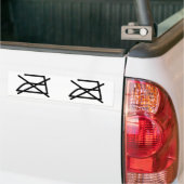 アイロンをかけるな！ バンパーステッカー (トラック上)