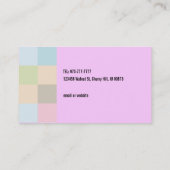 アイロンをかけるサービス業カード 名刺 (裏面)