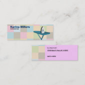 アイロンをかけるサービス細い名刺 スキニー名刺 (正面/裏面)