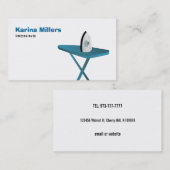 アイロンをかける名刺 名刺 (正面/裏面)