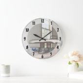 アイロンをかける日 ラージ壁時計 (ホーム)