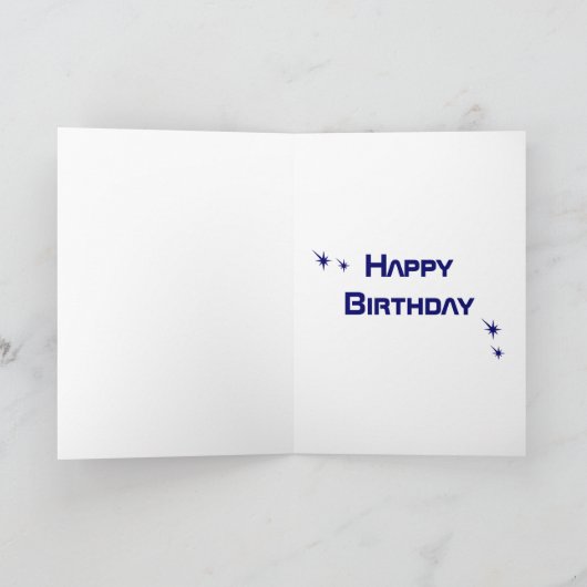 アイロンエイリアン誕生日カード カード (内部)