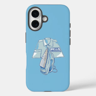 アイロン掛けアイロンがおもしろい大好き iPhone 16ケース