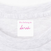 アイロン掛けラベル ラベル (貼付)