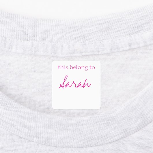 アイロン掛けラベル ラベル (貼付)