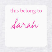 アイロン掛けラベル ラベル (デザイン1)