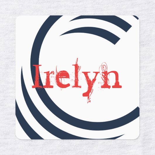 アイロン掛けラベル ラベル (デザイン2)