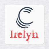 アイロン掛けラベル ラベル (デザイン1)