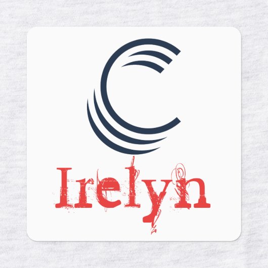 アイロン掛けラベル ラベル (デザイン1)