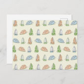 アイロン掛けランドリーパッテン ポストカード (正面/裏面)