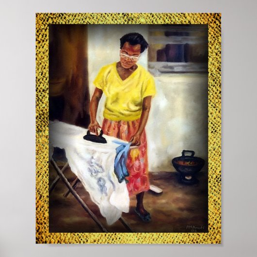 アイロン掛け日 ポスター (正面)