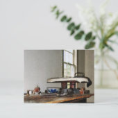 アイロン掛け日 ポストカード (スタンド正面)