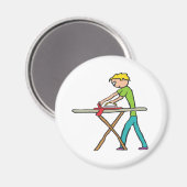 アイロン掛け洗濯 マグネット (正面/裏面)