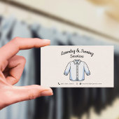 アイロン掛け&ランドリーサービス 名刺