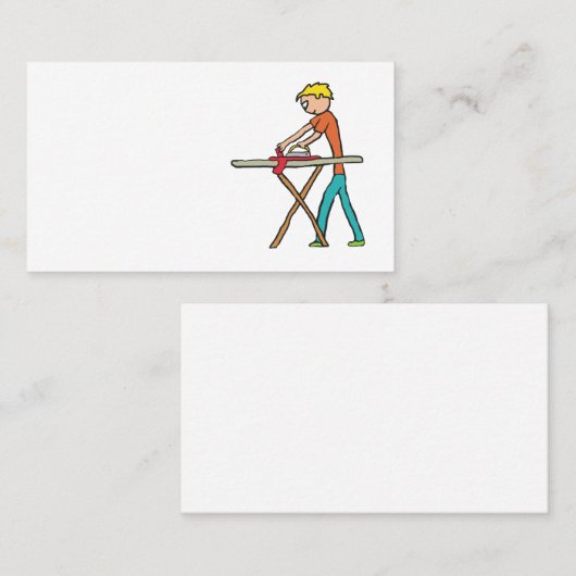 アイロン掛け 名刺 (正面/裏面)