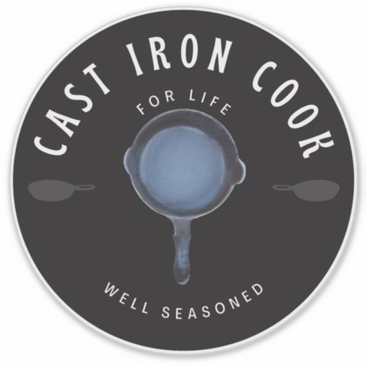 アイロン調理師を生き生きとした味 シール (正面)