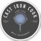 アイロン調理師を生き生きとした味 シール (正面)