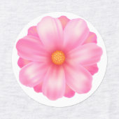 アイロン転写用花 ラベル (デザイン1)