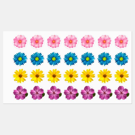 アイロン転写用花 ラベル (シート)